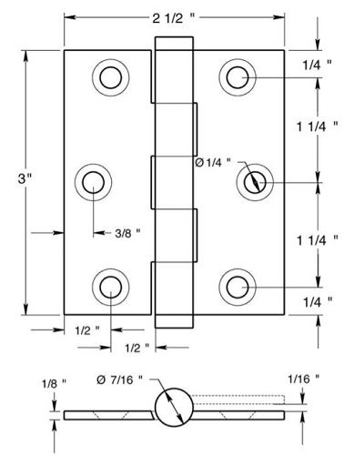 Delatana Screen Door Hinge