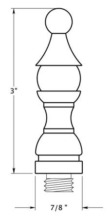 Deltana DSFR Royal Finials